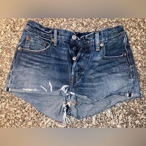 Like new LEVI blue jean shorts! Size 28